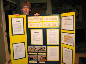 A science fair posterboard...