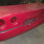 The bumper! What people are going to see the most of when this car is fully restored :)